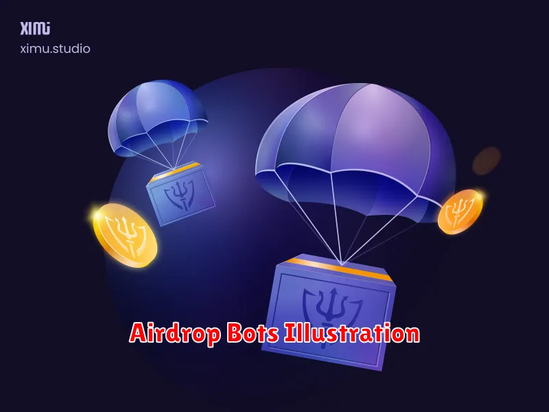 Airdrop Bots Illustration