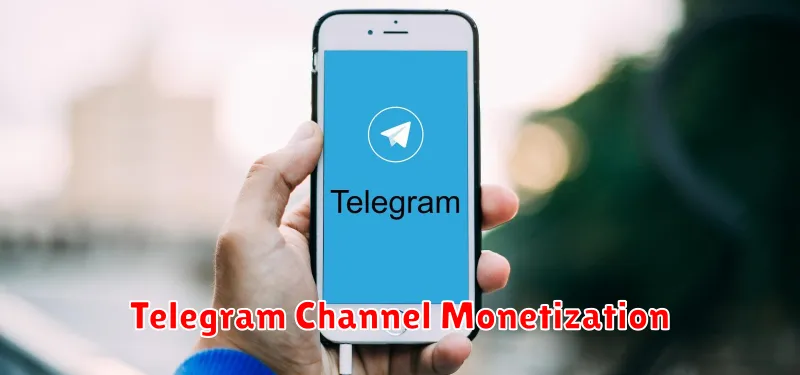 Telegram Channel Monetization