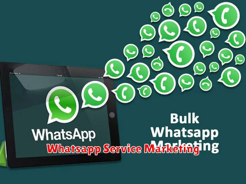 Whatsapp Service Marketing